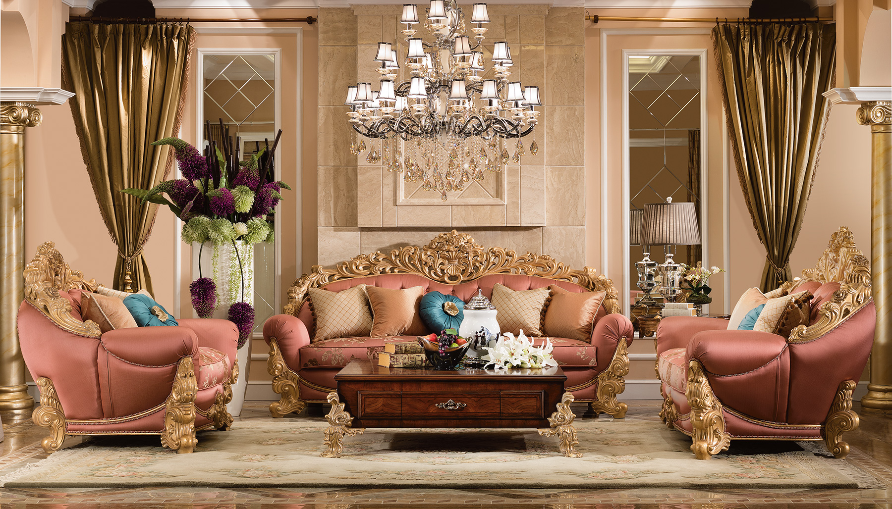 royal themed living room